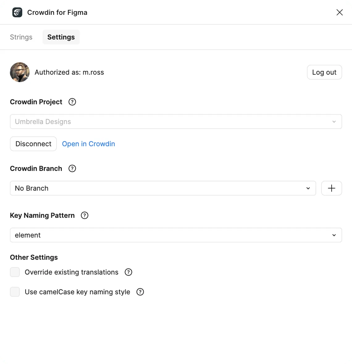 Figma Plugin Settings